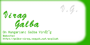 virag galba business card